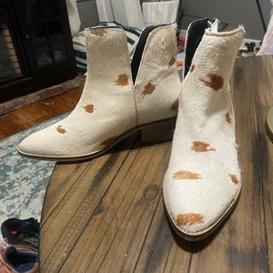 Myra Cowhide Booties